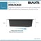 Ruvati 32 x 19 inch epiGranite Undermount Granite Composite Single Bowl Kitchen Sink Juniper Green RVG2033RN - alternate 2